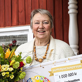 Anita vann Kombilotteriets Superjackpott